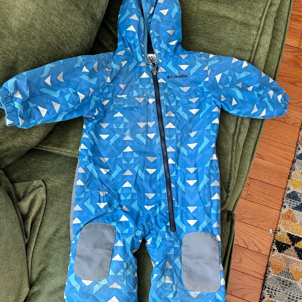 Columbia Blue Patterned Kids Jacket